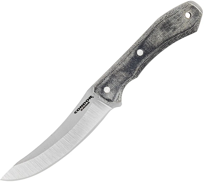Condor K-Night Scullery Fixed Blade Knife Black Micarta (4.7" Satin)CTK183646MSK