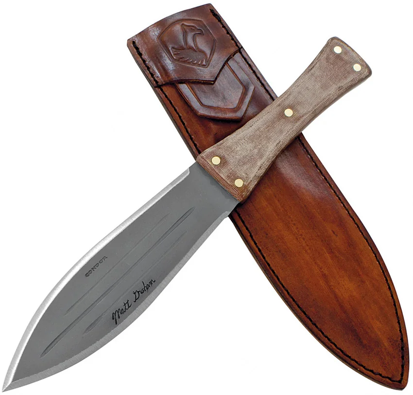 Condor African Bush Knife Fixed Blade Micarta (7.1" Bead Blast) CTK2807-7.3