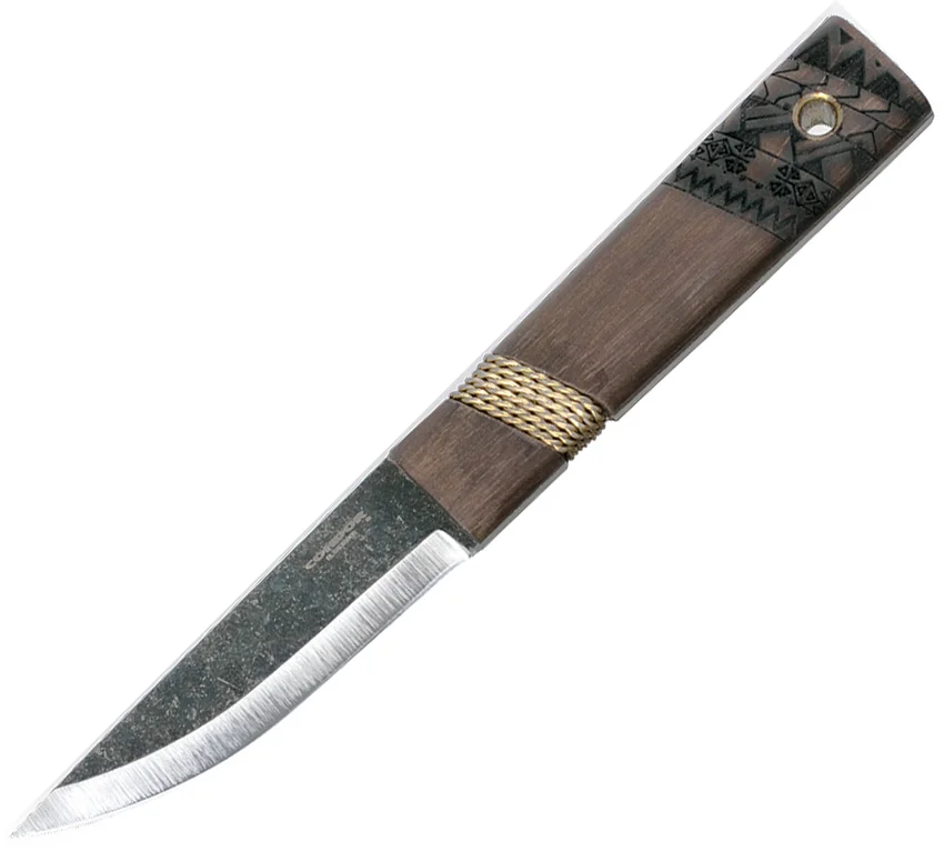 Condor Mini Indigenous Puukko Knife Fixed Blade Walnut (3.2" Natural)