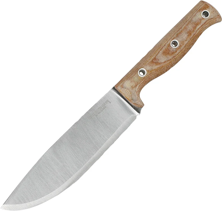 Condor Low Drag Knife Fixed Blade Tan Micarta (6.5" Satin)