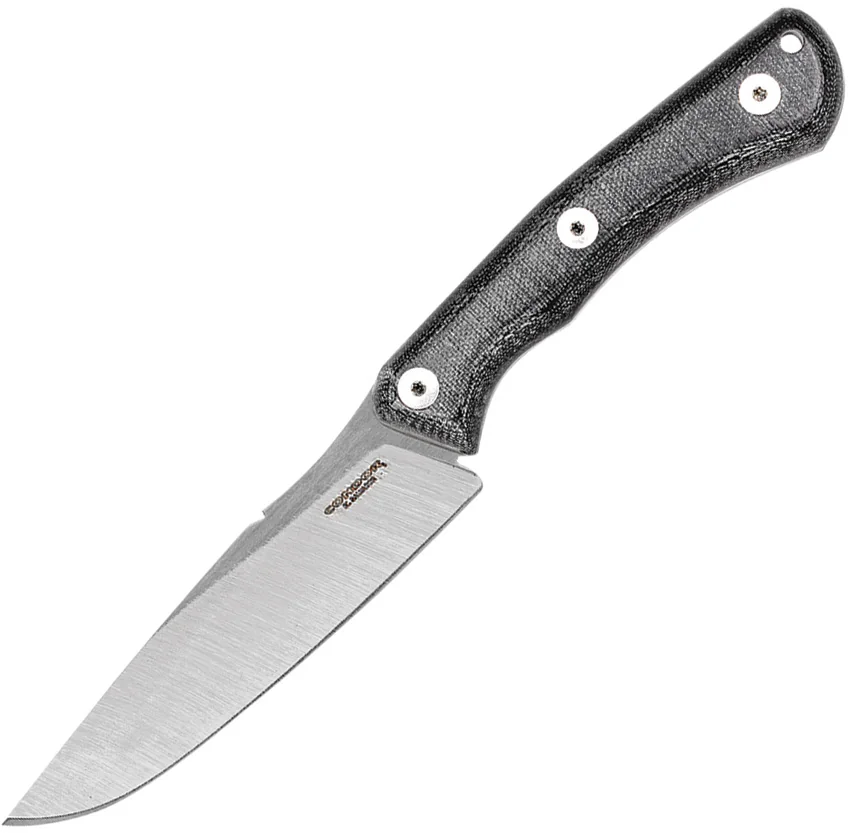 Condor Sport X.E.R.O. Dart Fixed Blade Knife Black Micarta (4.5" Satin)