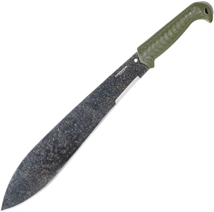 Condor Terrachete Machete Fixed Blade Knife HIP Army Green (14.6" Natural)