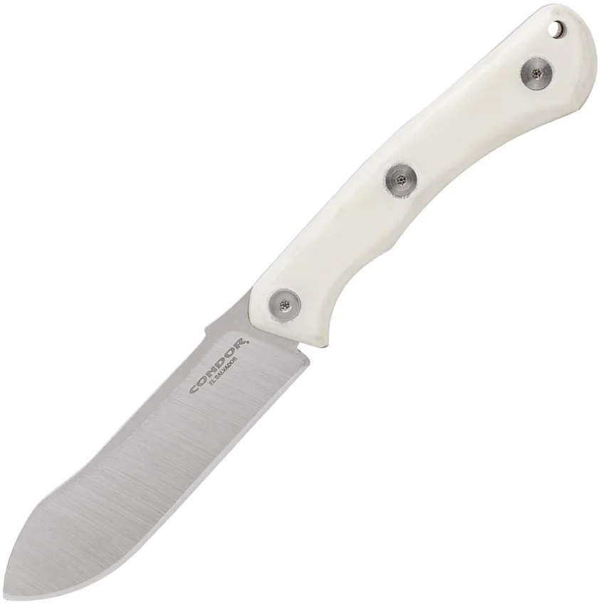 Condor Sport X.E.R.O. Risk Fixed Blade Knife White Micarta (4.2" Satin)