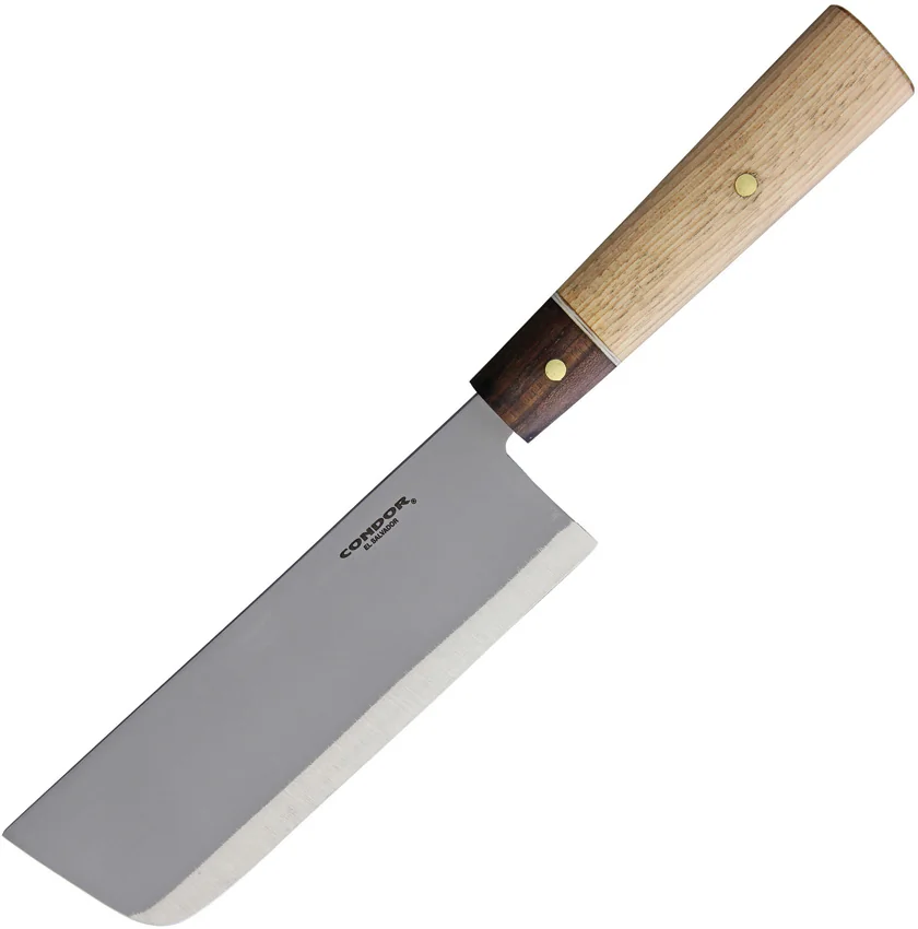 Condor Kondoru Kitchen Nakkiri Knife Walnut/Hickory (7" Bead Blast)
