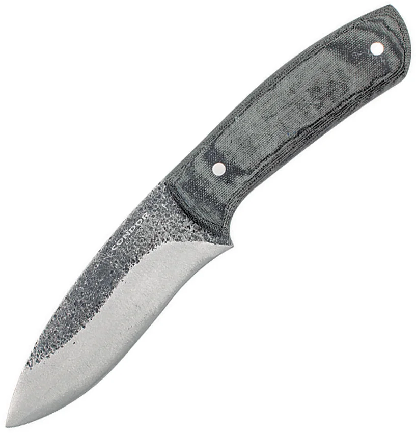 Condor Talon Fixed Blade Knife Gray Micarta (4.625" Black) CTK80445HC