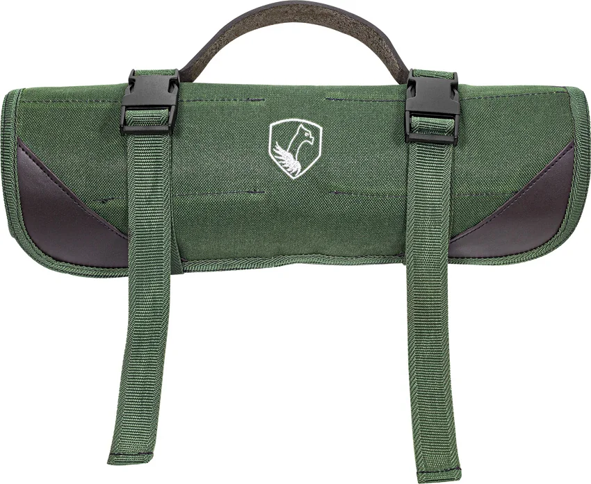 Condor Carry Knife Roll Green Canvas - Inner Brown Leather
