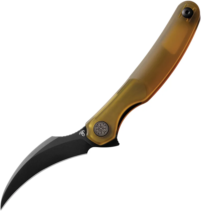 Cavol Mantis Linerlock Knife Ultem (2.5" Black PVD)