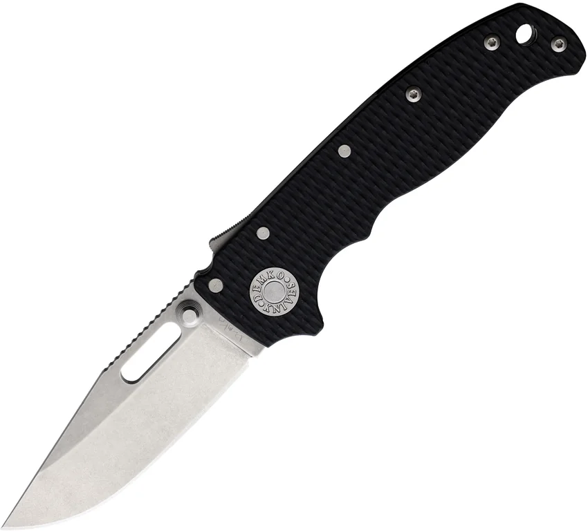 Demko AD20.5 Clip Point Knife S35VN + Black G-10 (3.2" Stonewash)