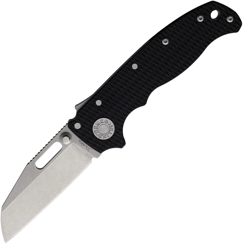 Demko AD20.5 Shark Foot Knife S35VN + Black G-10 (3" Stonewash)