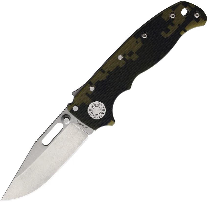 Demko AD20.5 Clip Point Knife S35VN + Digi Camo G-10 (3.2" Stonewash)