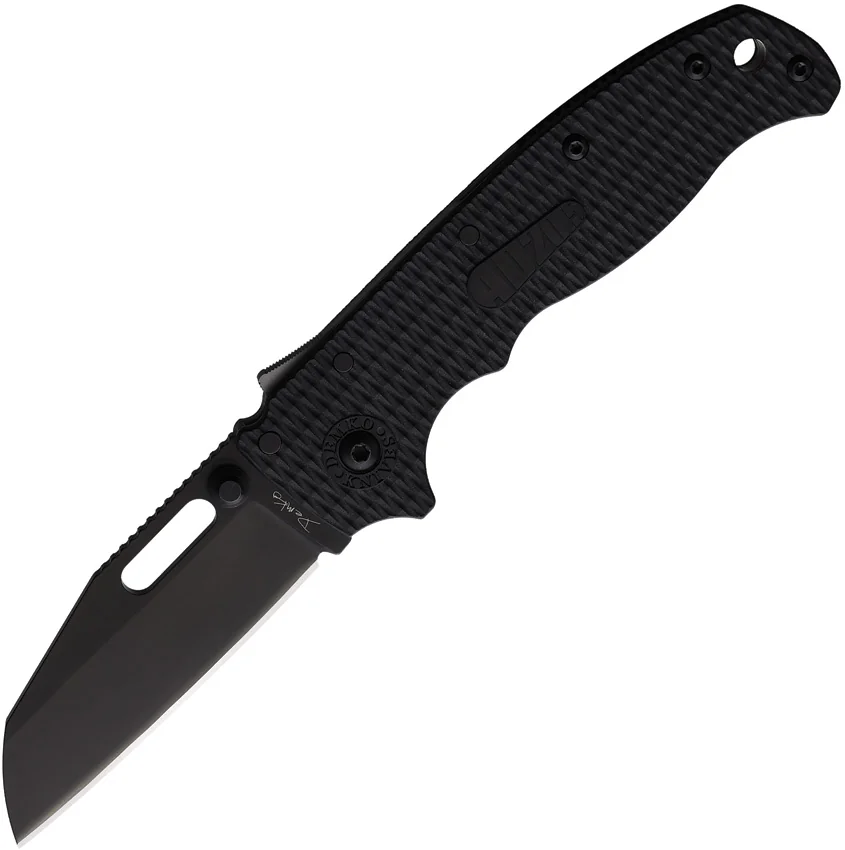 Demko AD20.5 Shark-Lock Knife Black Grivory  (3.2" Black)