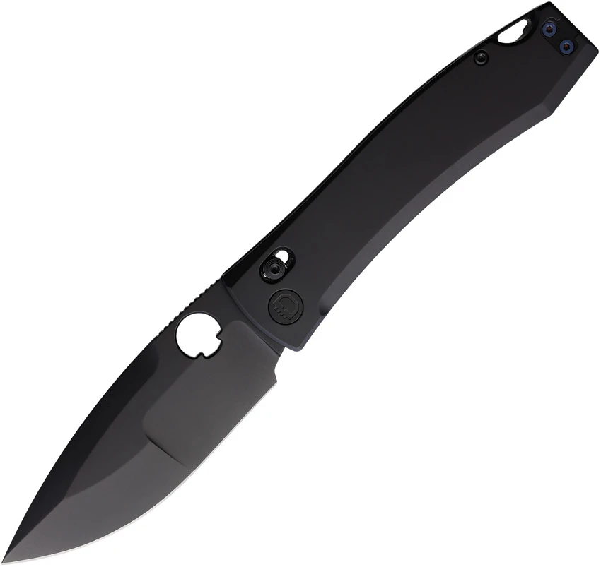 Daggerr Knives Nightmare X-Lock Knife Black Ti Thumb Hole (4" Black Compound)