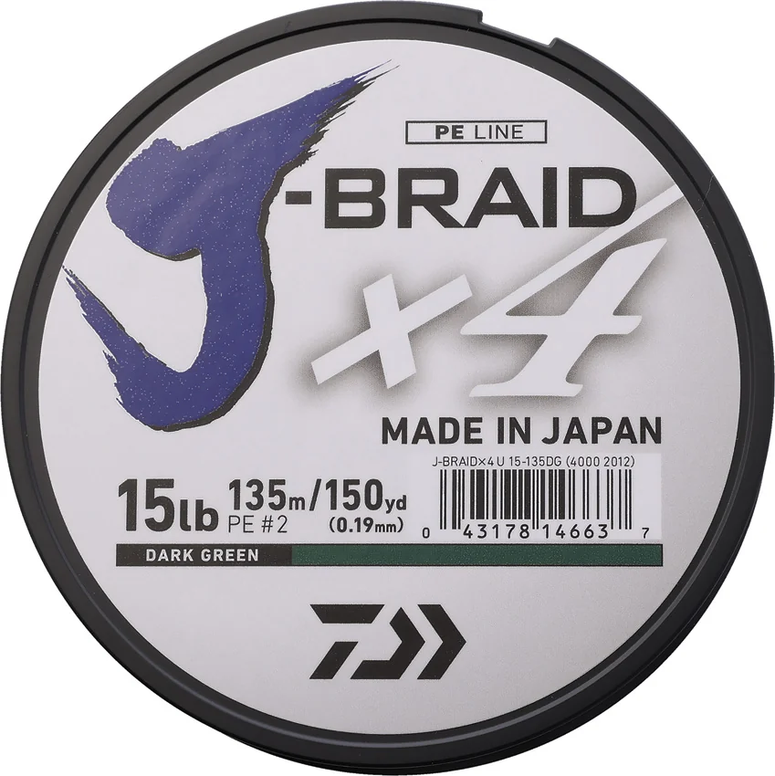 Daiwa J-Braid Line 15/150 Green