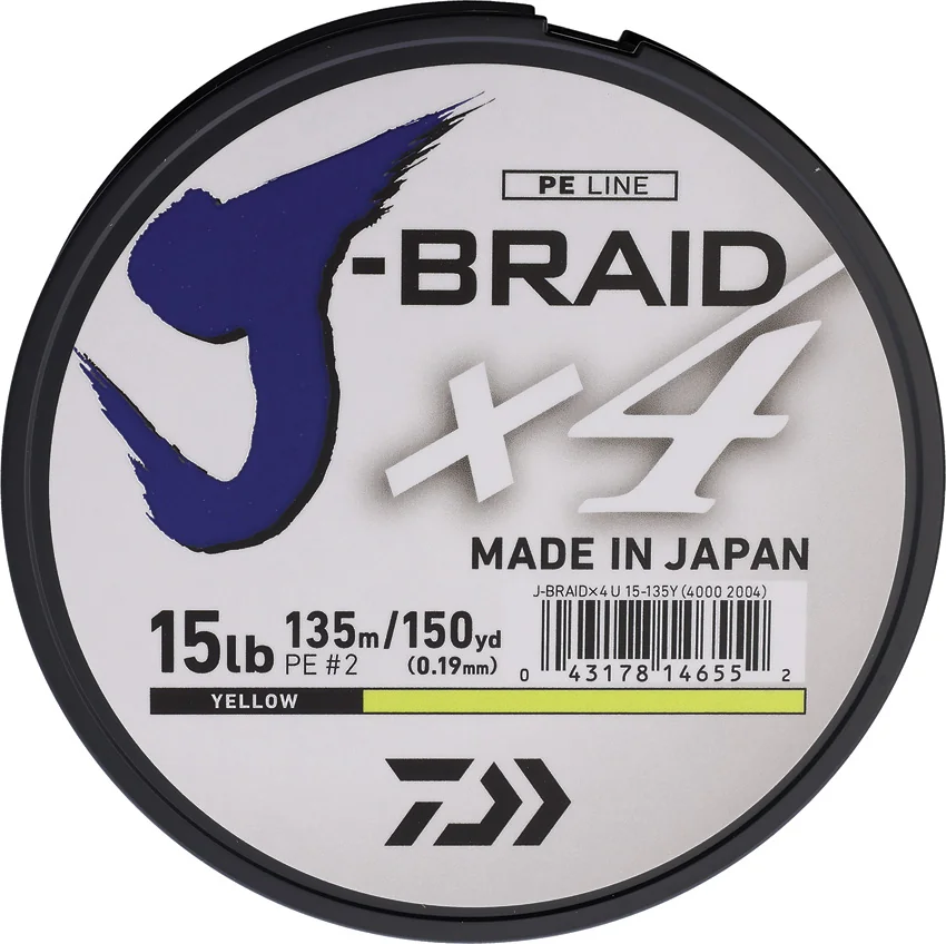 Daiwa J-Braid Line 15/150 Yellow