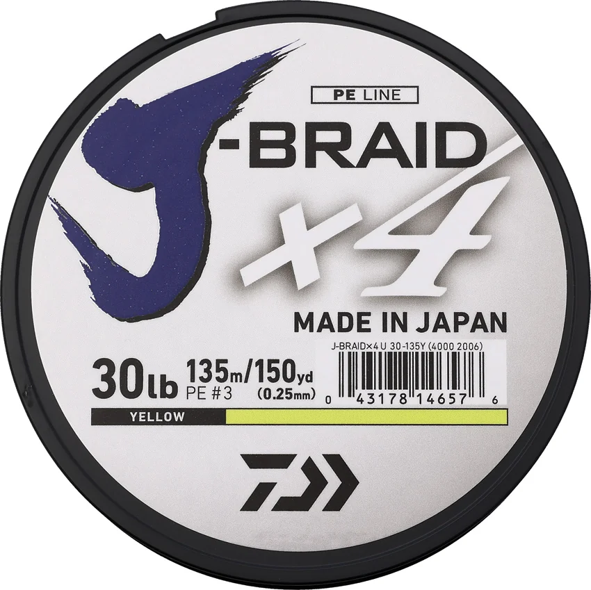 Daiwa J-Braid Line 30/150 Yellow