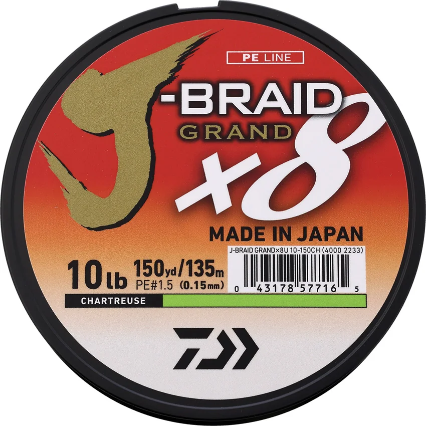 Daiwa J-Braid Grand Line 10/150 Char