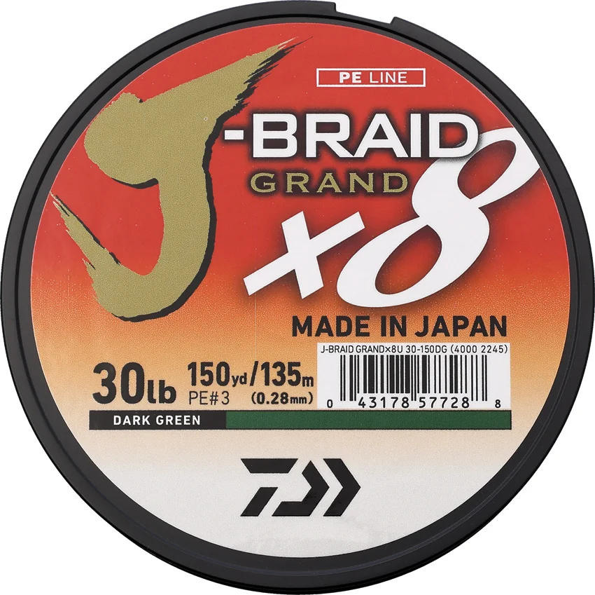 Daiwa J-Braid Grand Line 30/150 Grn