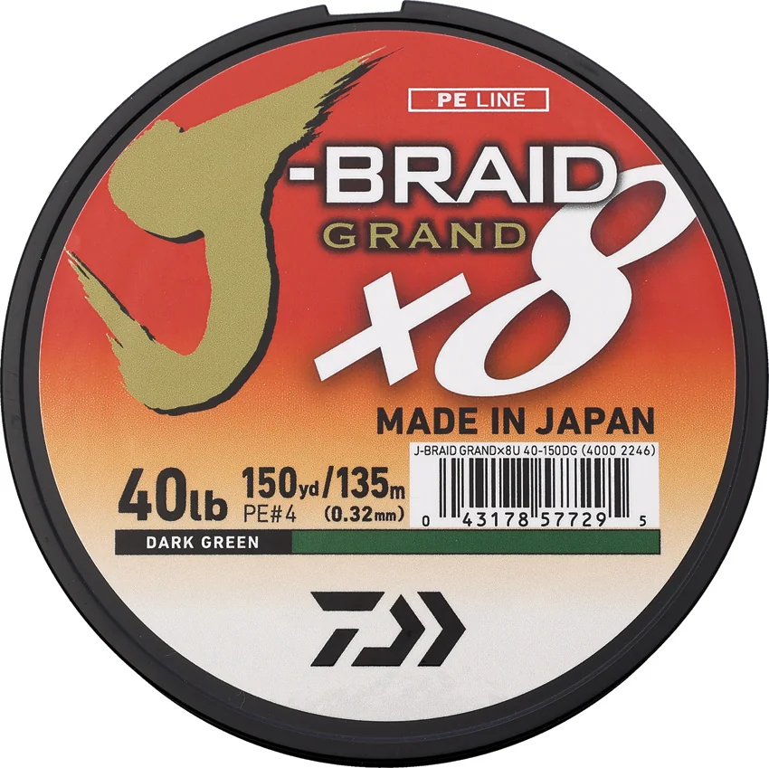 Daiwa J-Braid Grand Line 40/150 Grn