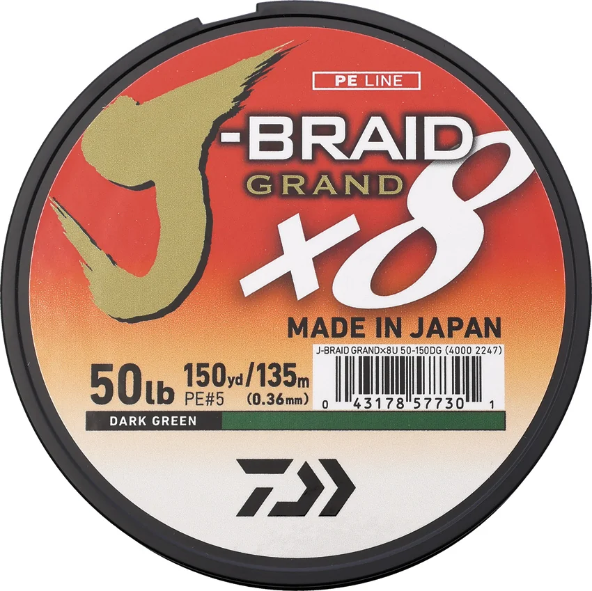 Daiwa J-Braid Grand Line 50/150 Grn