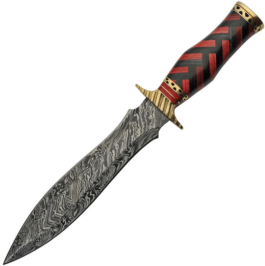 Damascus Braided Wood Dagger