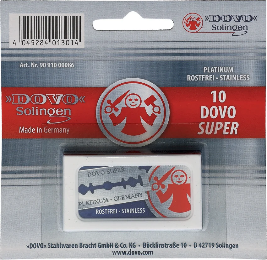 Merkur Solingen Super Platinum Double Edge Razor Blades (10 Pack)