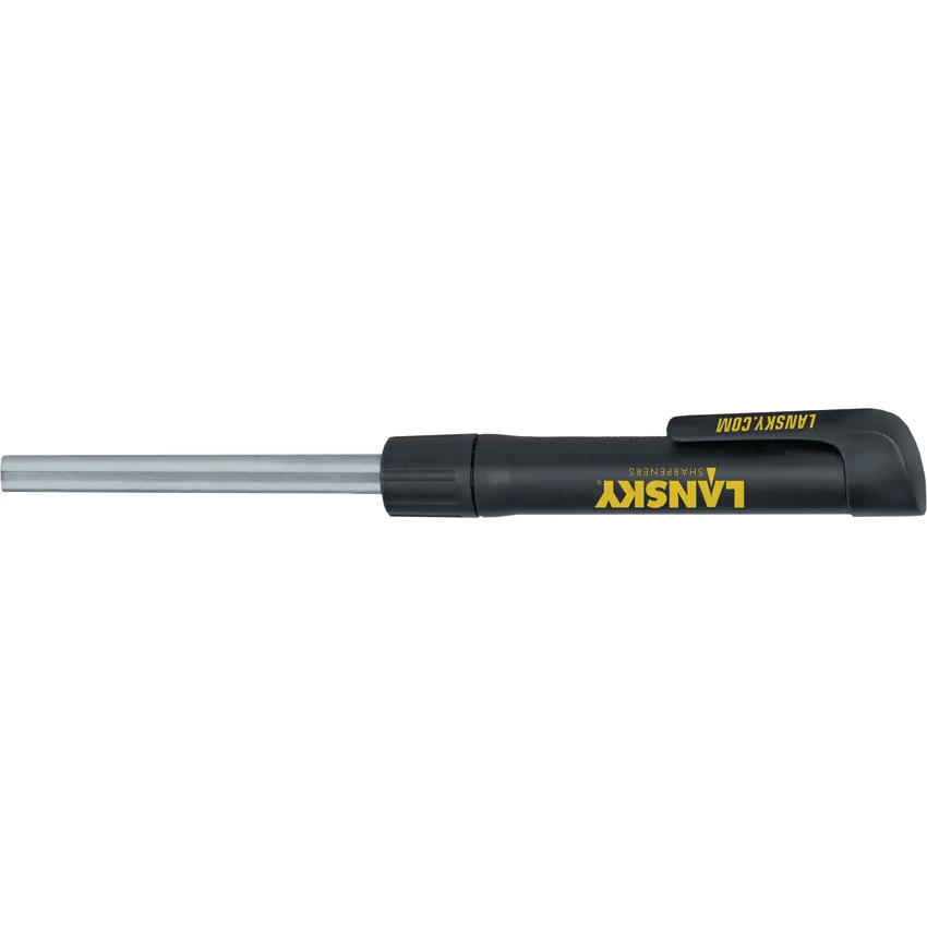 Lansky Diamond Pen Knife Sharpener 600 Grit Retractable (3.5" Sharpening Rod)
