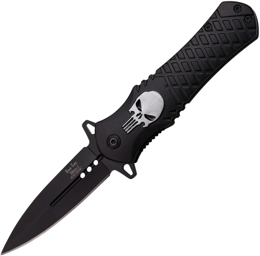 Dark Side Silver Skull Linerlock