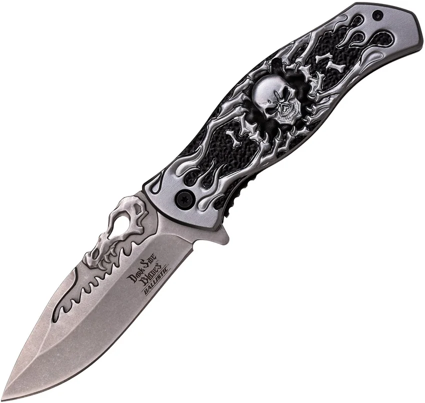 Dark Side Skull Linerlock A/O Gray