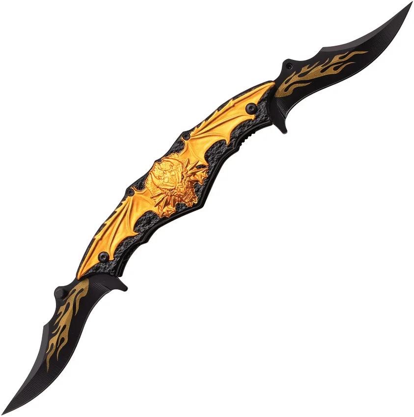 Dark Side Dual Blade Linerlock A/O Gold