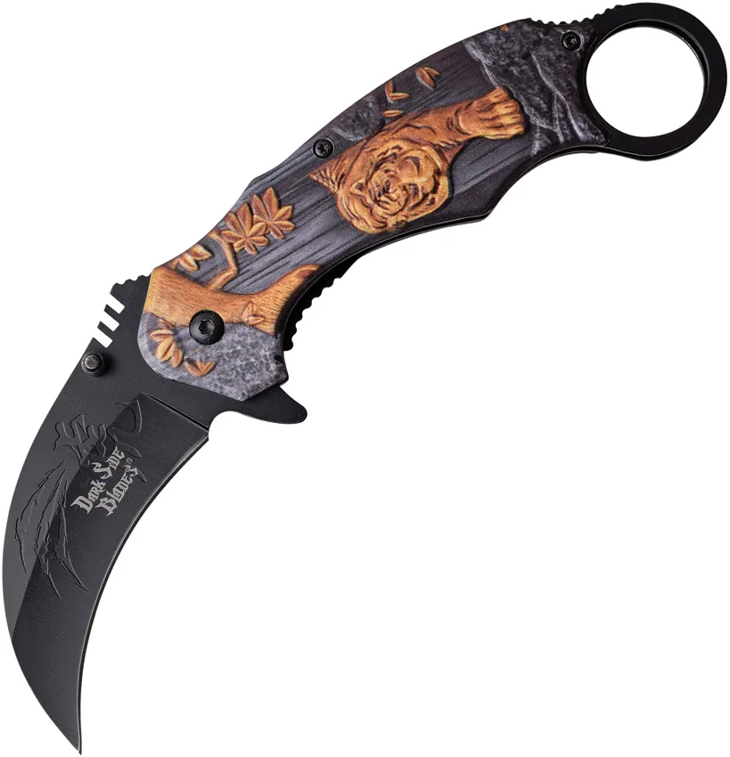 Dark Side Tiger Karambit Linerlock A/O