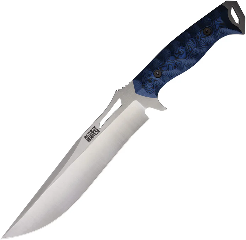 Dawson Knives Farrier MagnaCut Fixed Blade Knife Camo G-10 (7" Nuclear Winter)