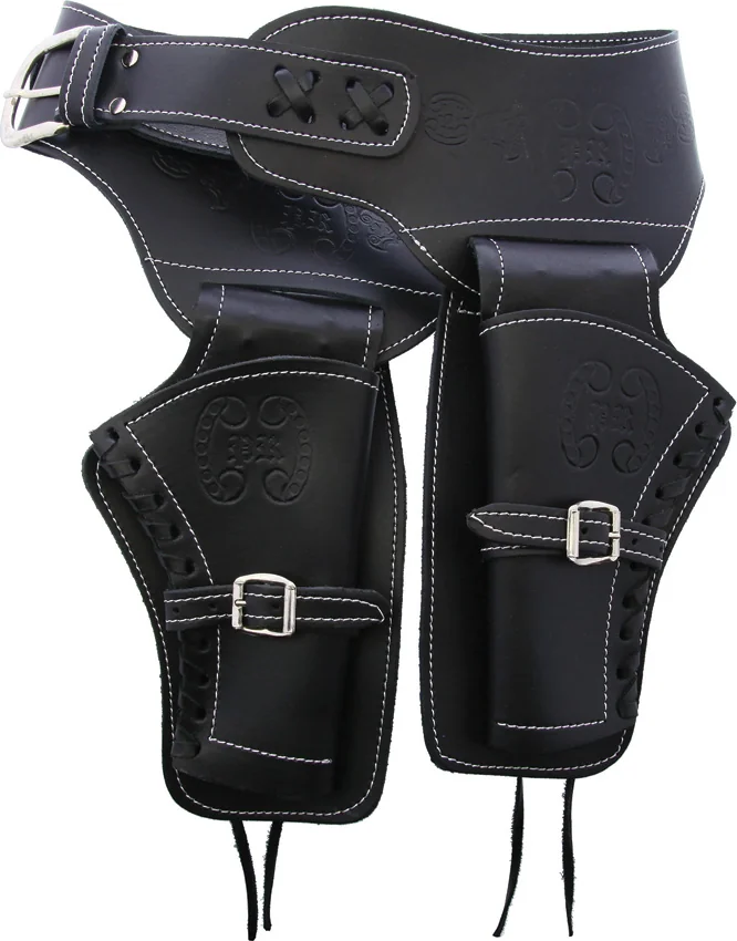 Denix Lg Double Draw Holster Black