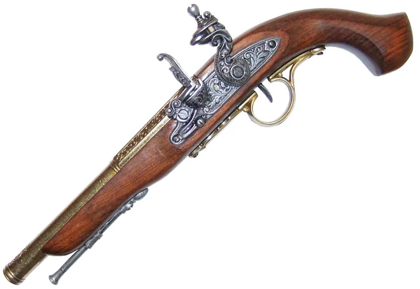 Denix 18th Cen Flintlock Pistol Left