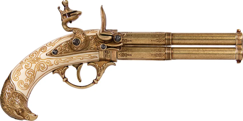 Denix French 2 Barrel Flintlock