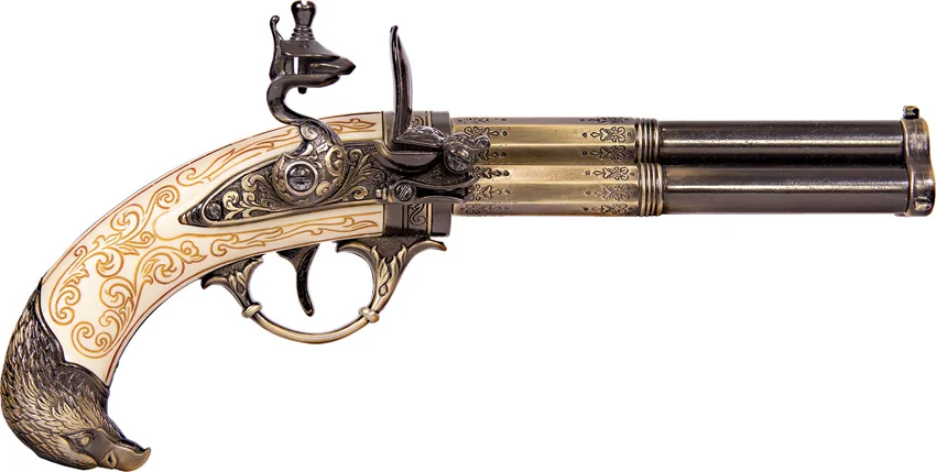 Denix French 3 Barrel Flintlock