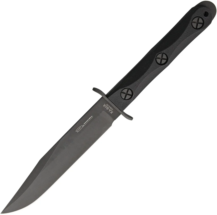 Ka-Bar John Ek Commando Model 5 Bowie Fighting Knife (7" Black) EK45