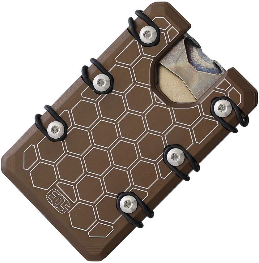 EOS Aluminum 3.0 Lite Wallet Bronzed Hex Pattern