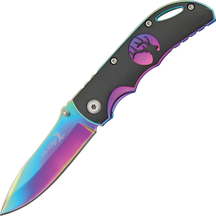 Elk Ridge Knives Rainbow Linerlock