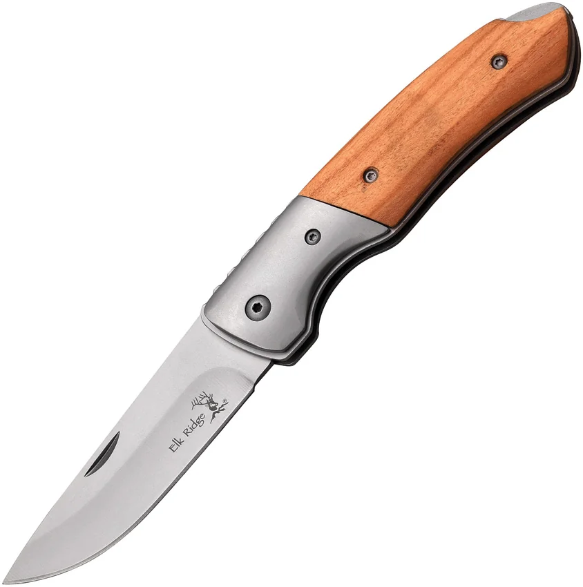Elk Ridge Knives Wood Lockback