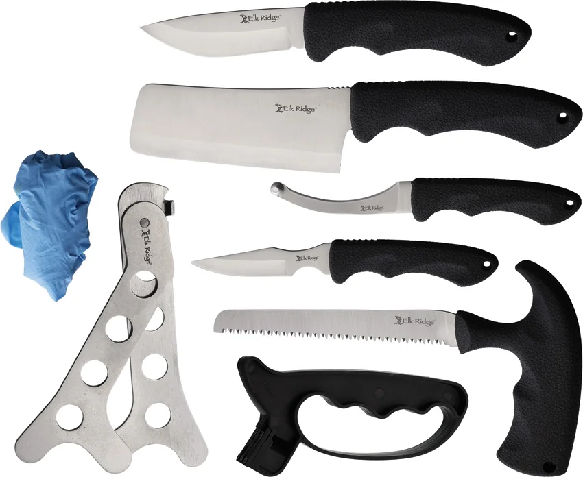 Elk Ridge Knives Nine Piece Big Game Kit