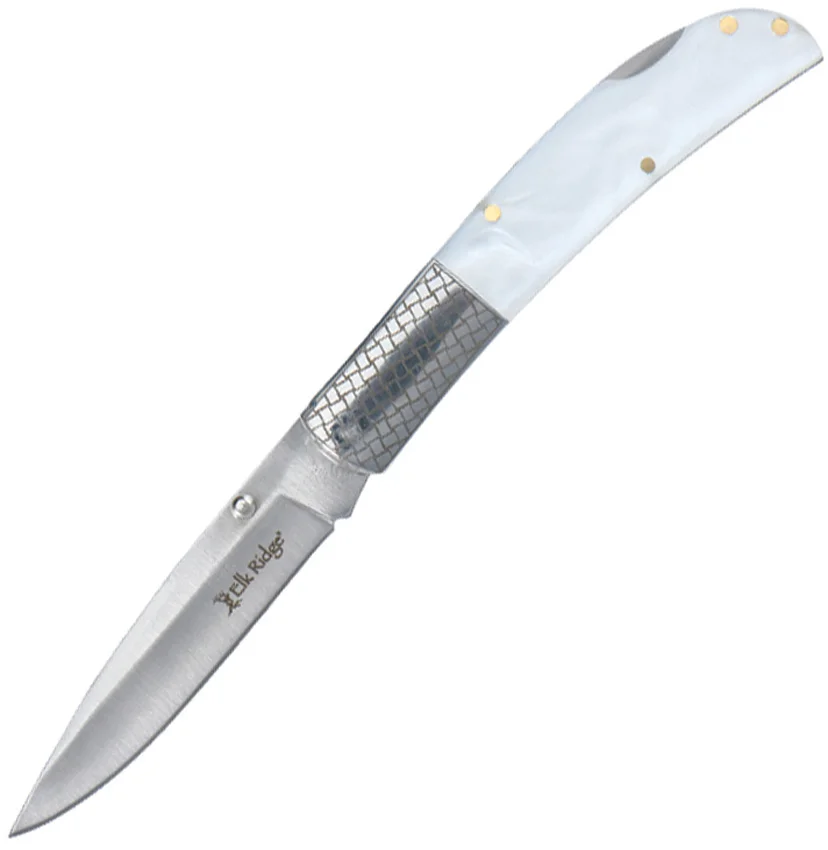 Elk Ridge Knives Lockback White