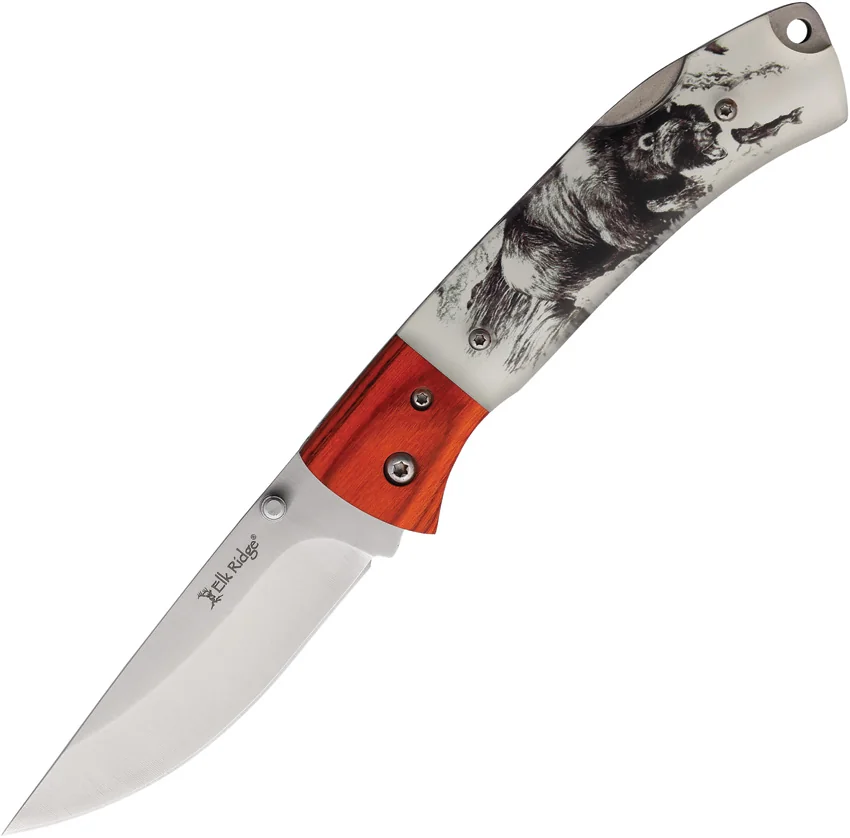 Elk Ridge Knives Lockback Bear
