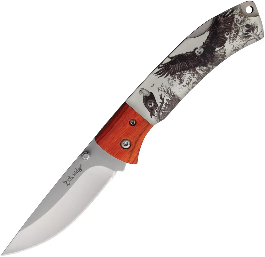 Elk Ridge Knives Lockback Eagle