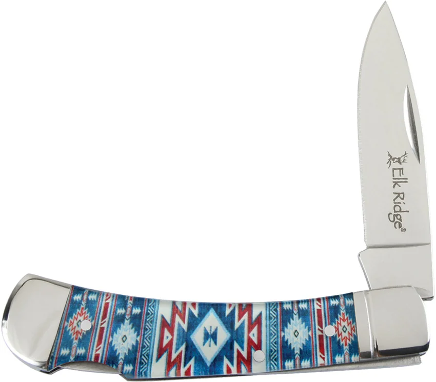 Elk Ridge Knives Lockback Blue SW