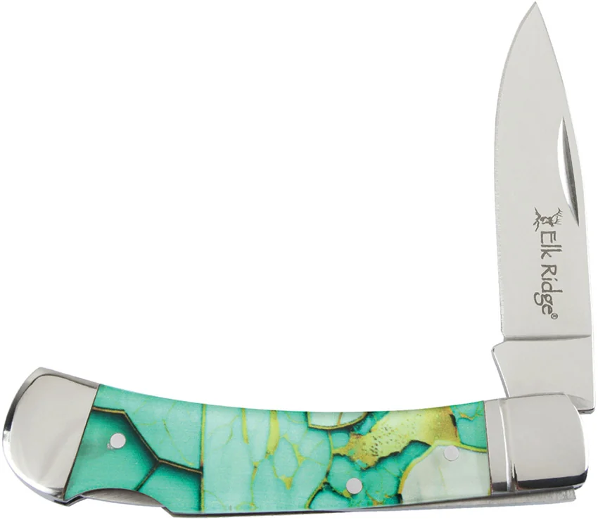 Elk Ridge Knives Lockback Light Green