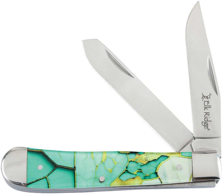 Elk Ridge Knives Trapper Light green