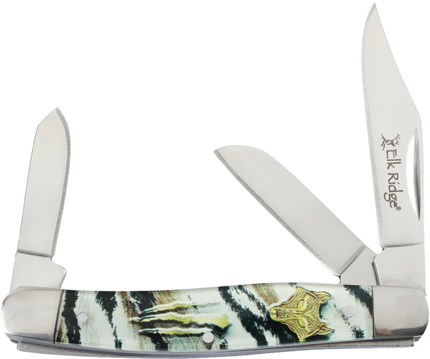 Elk Ridge Knives Stockman Black/White