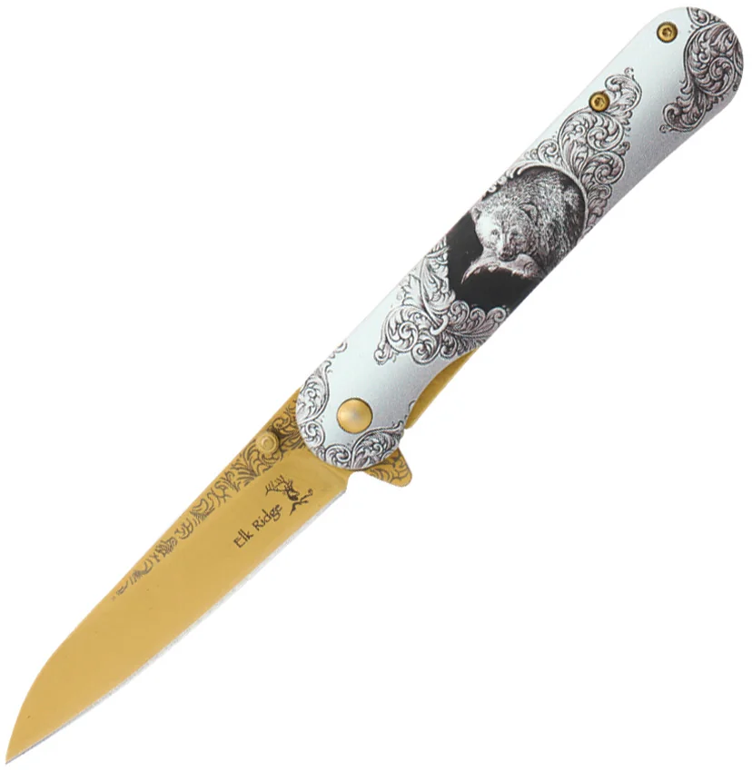 Elk Ridge Knives Wildlife Framelock A/O Bear