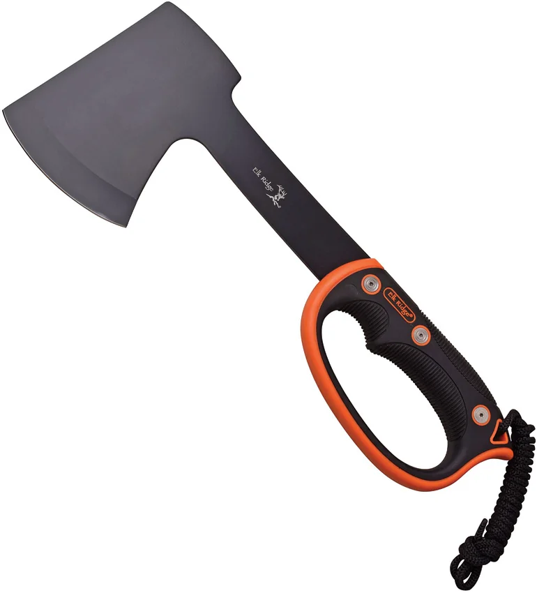 Elk Ridge Knives Axe Black/Orange Handle