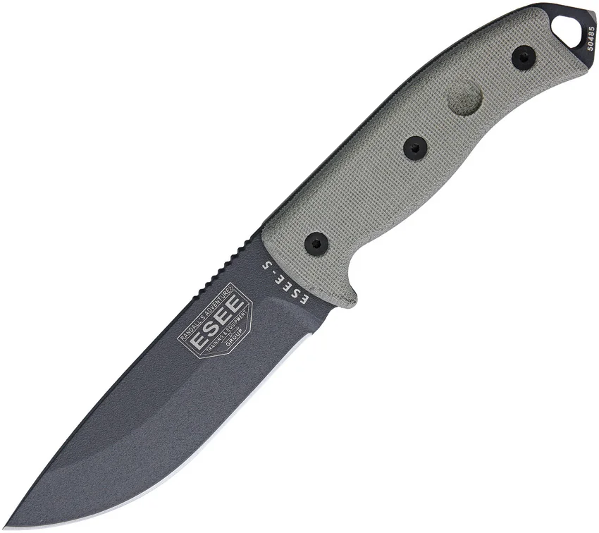 ESEE Knives ESEE-5P-TG Fixed Blade Knife (5.25" Gray)